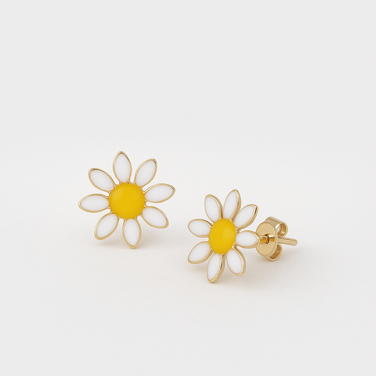 Daisy Luxe Enamel Studs