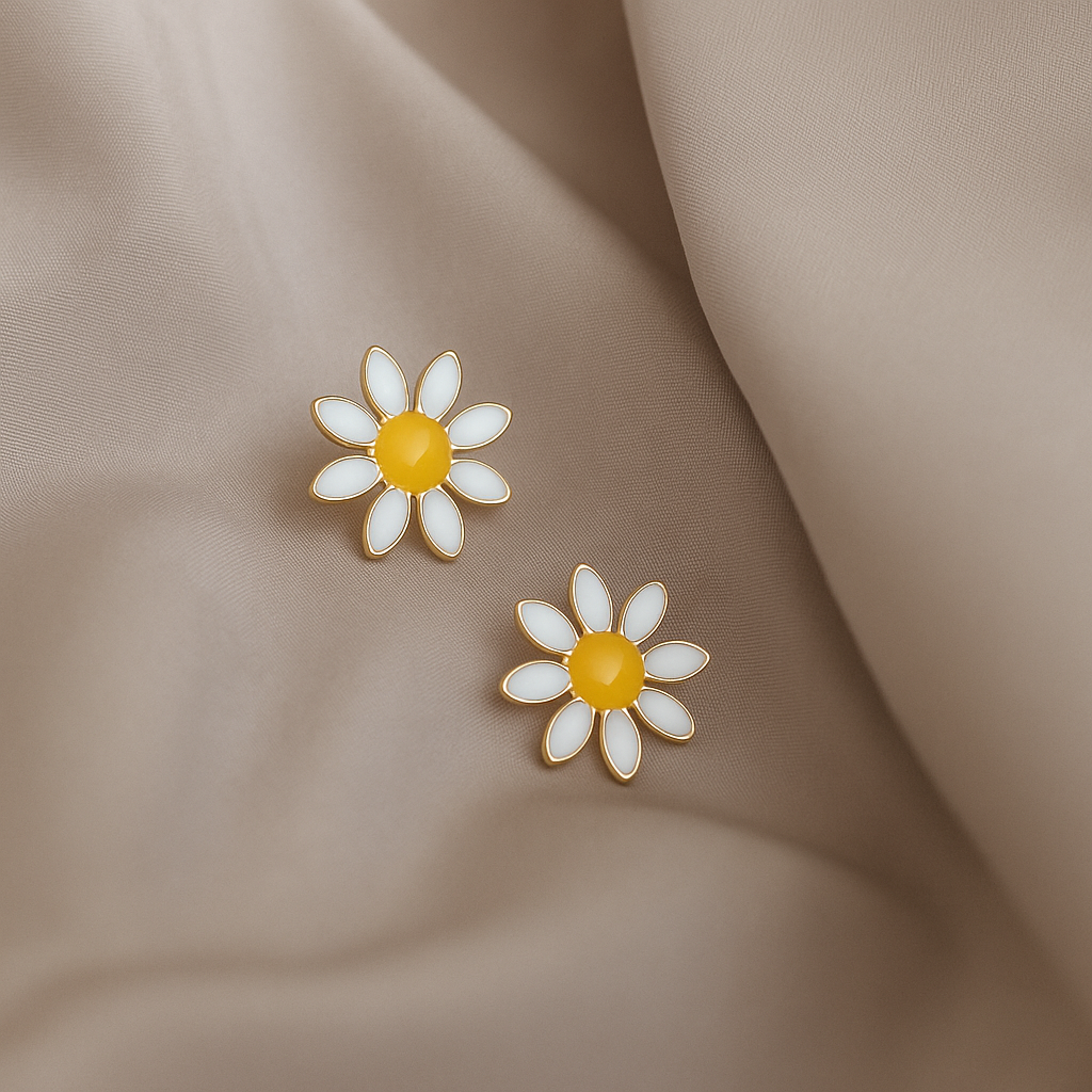 Daisy Luxe Enamel Studs