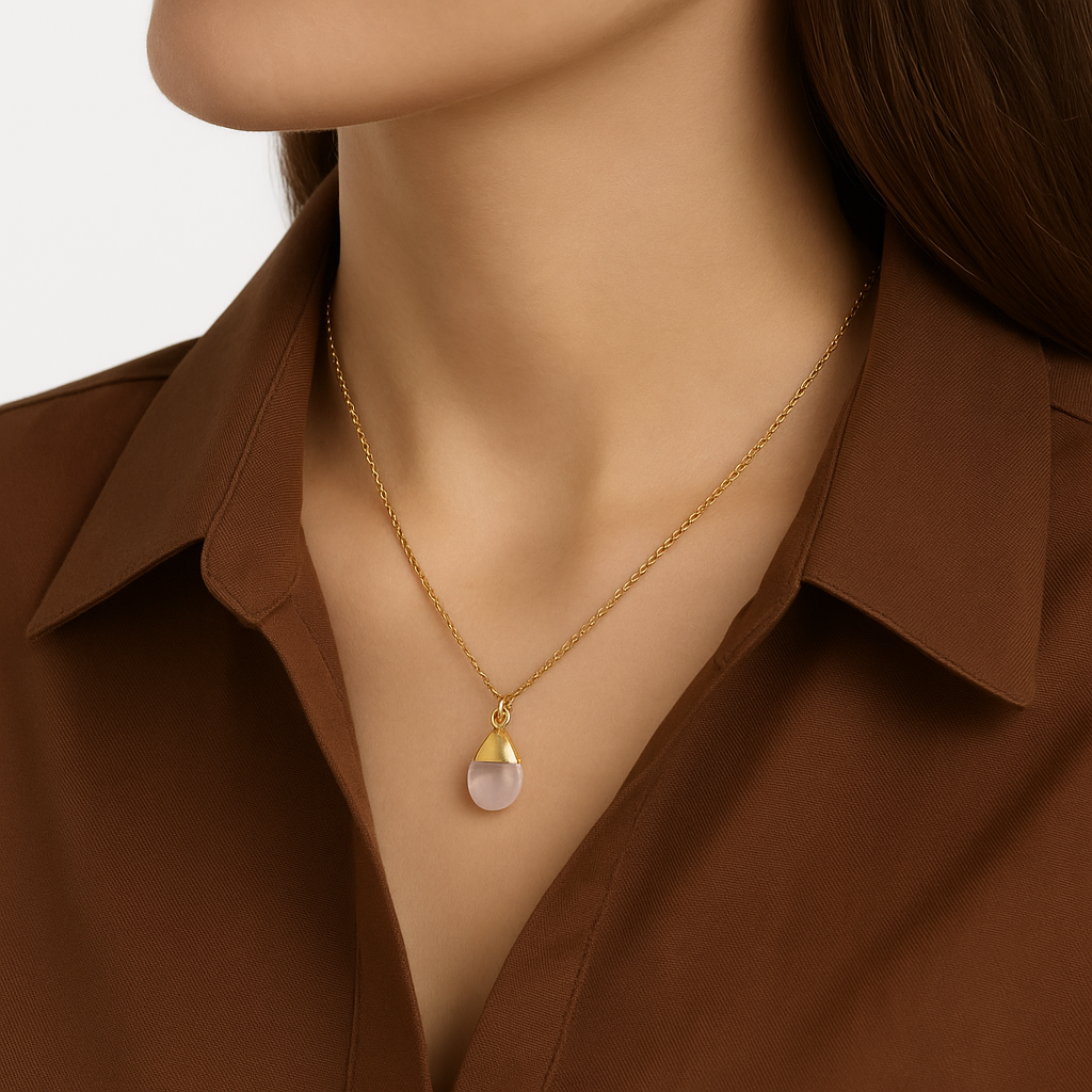 Ethereal Gemstone Pendant Necklace