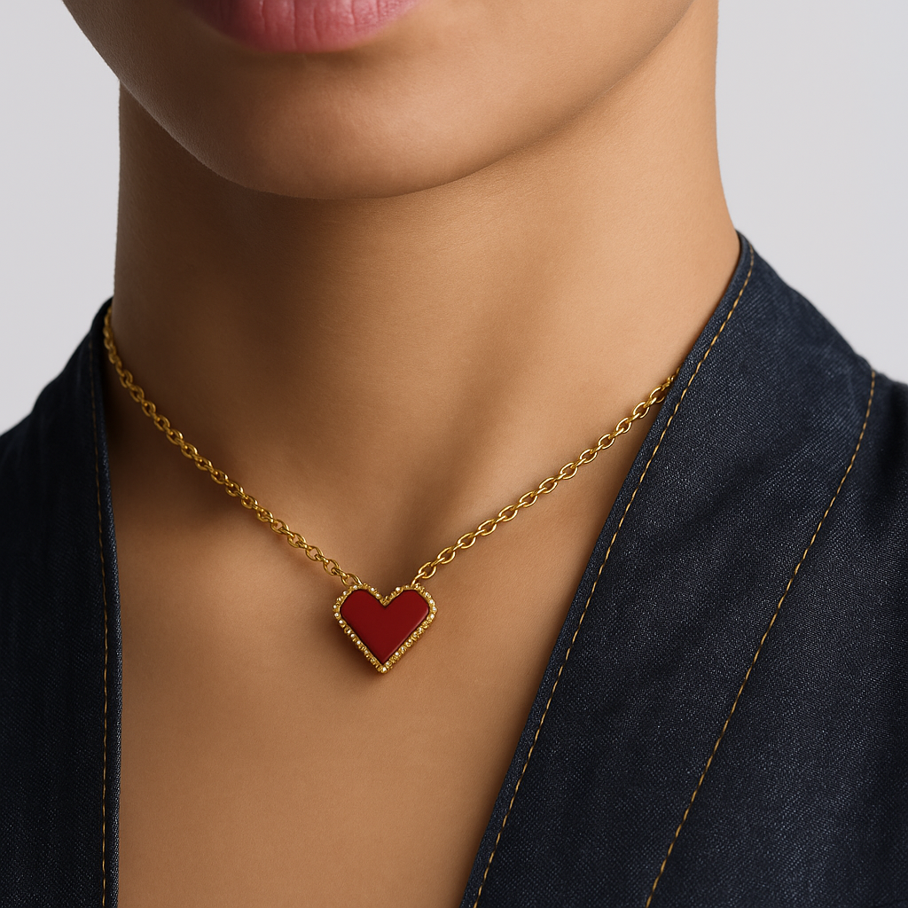 Scarlet Heart Waterproof Necklace